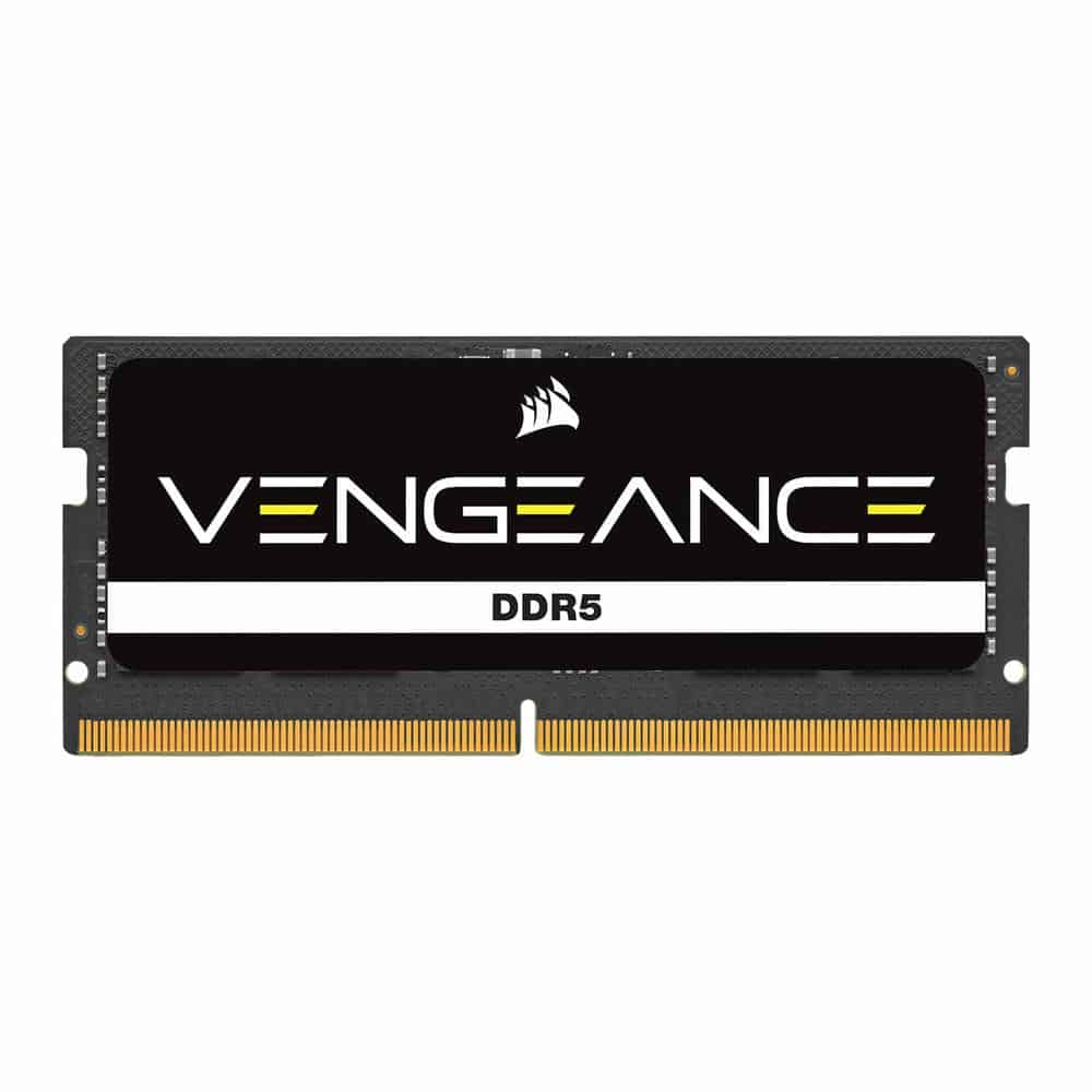 (image for) Corsair Vengeance Black 16GB 4800MHz DDR5 SODIMM Laptop Memory